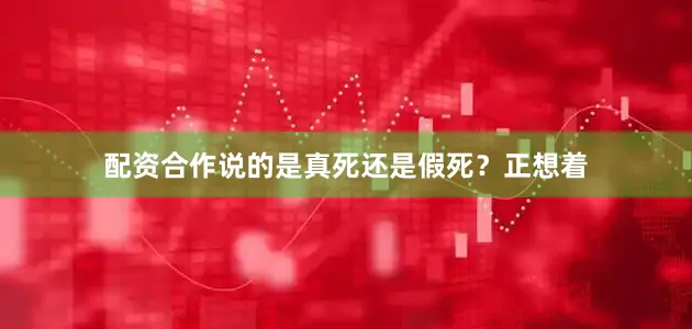配资合作说的是真死还是假死？正想着